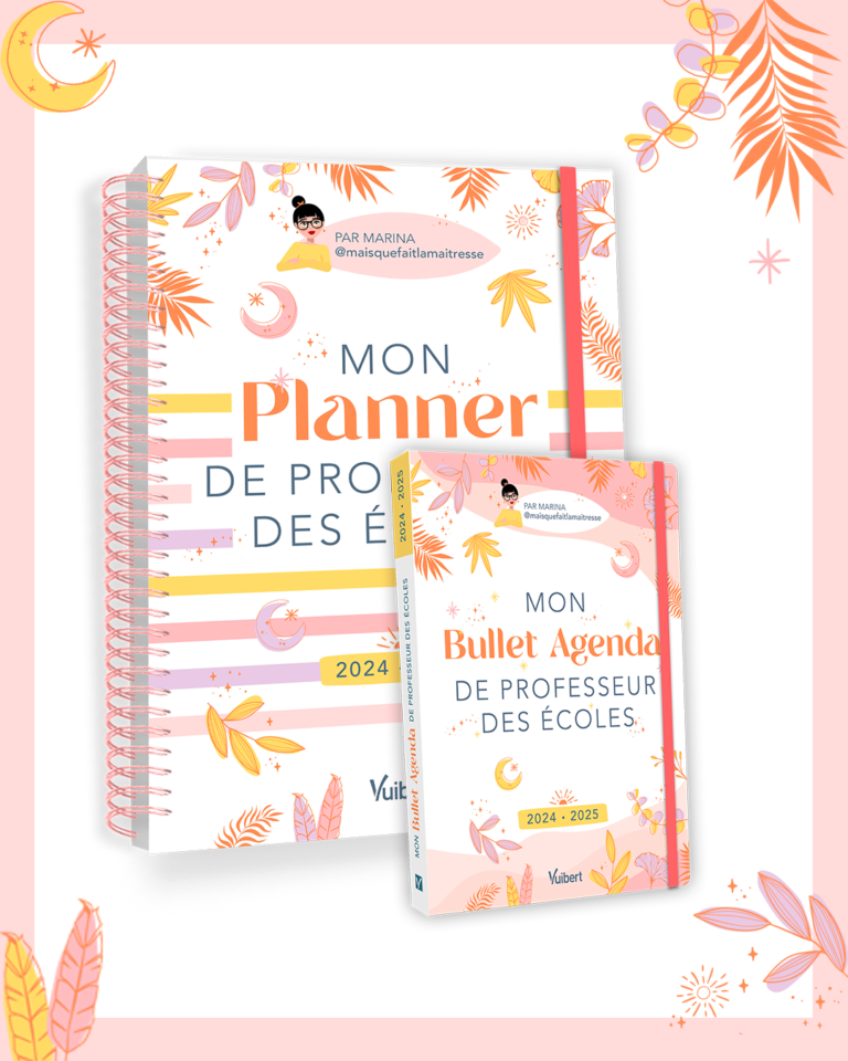Mon Bullet Agenda Professeur Des Écoles 2024/2025 – Organisation Intuitive Et Créative Pour Une Année Équilibrée